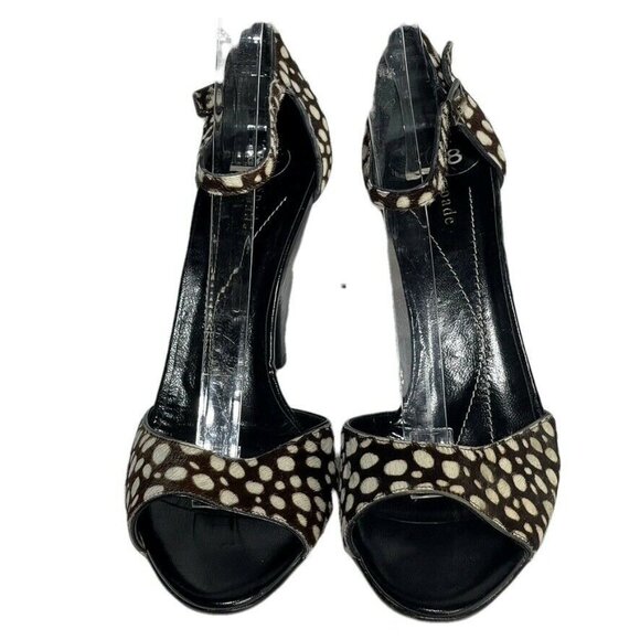 Kate Spade New York Womens Size 8 Open-Toe Heels With Animal Print - Picture 11 of 12